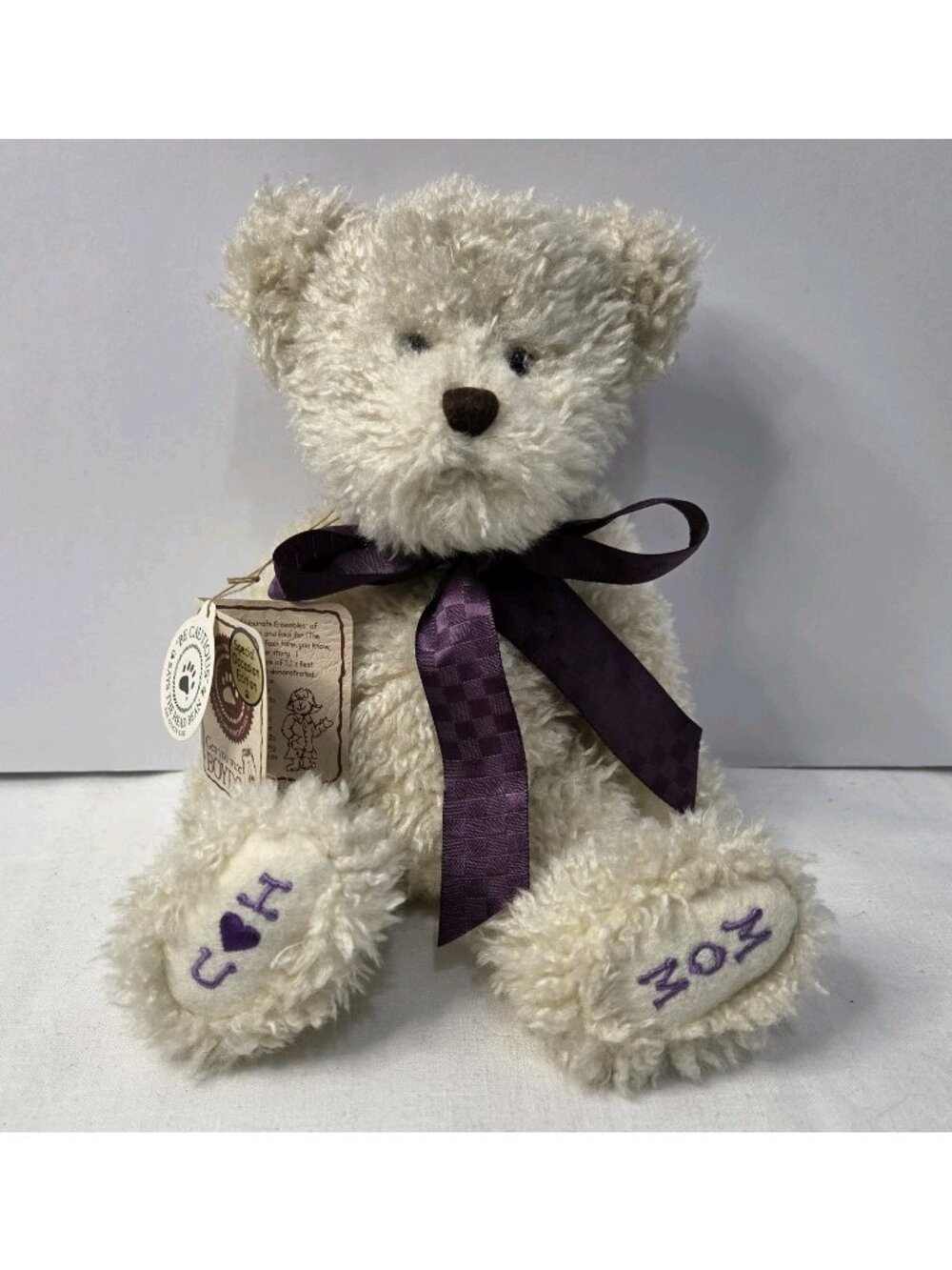 Boyds Bears Marion T. Bestlove I ❤️U Mom Jointed Plush 10in Retired w/Tags VTG